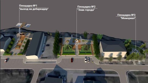 Дизайн-макет будущего сквера в Каргаске